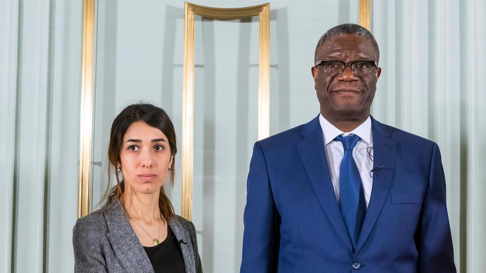 Murad e Mukwege (Heiko Junge/NTB scanpix via AP)