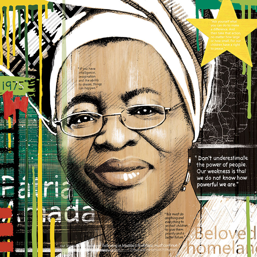 Graça Machel por Eleanor Turvey
